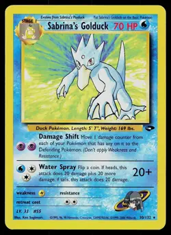 Pokemon Card Gym Challenge Sabrina's Golduck 30/132 Rare - Image 1