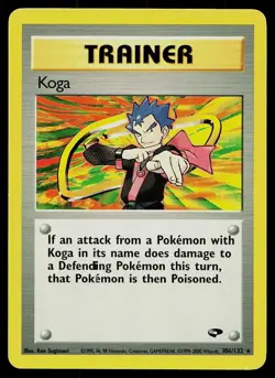 Pokemon Card Gym Challenge Koga 106/132 Rare - Image 1