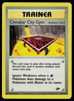 Pokemon Card Gym Challenge Cinnabar City Gym 113/132 Uncommon - Image 1