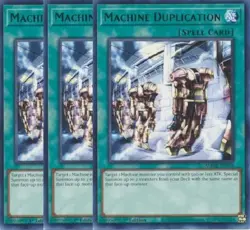 Yugioh - Machine Duplication x 3 - 1st Edition Rare LP - Plus Free Holo Card - Image 1
