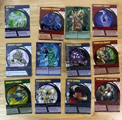 Lot Of 12 Bakugan Character Cards Mostly 2008-2009 - Image 1