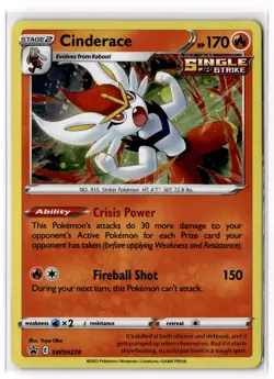 Cinderace - SWSH278 SWSH: Sword & Shield Promo Cards Holo NM - Image 1