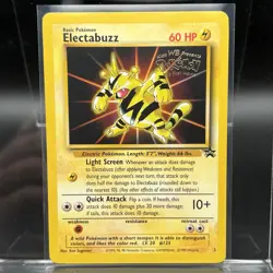Electabuzz 02/53 WOTC Pokemon Movie Promo Card - 1999 Black Star Promo - LP - Image 1