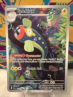 Eelektrik 114/086 Black Bolt Illustration Rare Holo Pokemon TCG Card NM Mint - Image 1