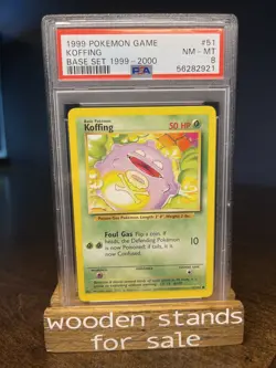 PSA 8 NM-MT Koffing 51/102 4th Print Base Set Pokemon Trading Card - Image 1