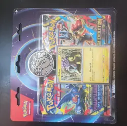 Pokemon TCG Phantasmal Flames And Mega Evolution Booster Pack With Raikou Card - Image 1