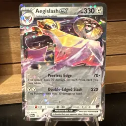 Aegislash ex 135/182 NM Double Rare Holo Card SV04: Paradox Rift Pokemon TCG - Image 2