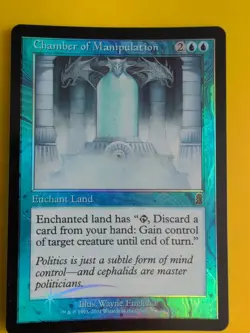 Chamber of Manipulation. Enchant land MTG Card. Odyssey.Old Border FOIL. - Image 3