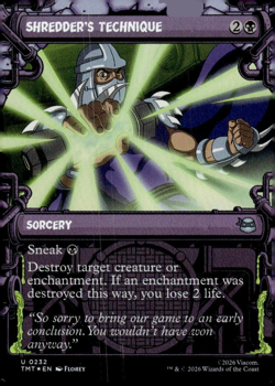 Shredder's Technique (Showcase) NM TMT 232 - Image 1