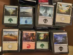 Magic The Gathering 500 Basic Lands MTG - 100 of Each Color Bulk Lot - NM - Image 1