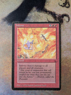 MTG Inferno The Dark - Moderately Played - Image 1