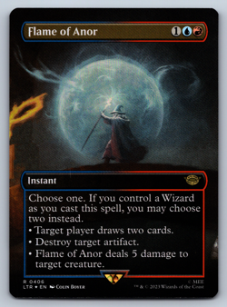 Flame of Anor FOIL Borderless - Lord of the Rings Commander - MTG - Image 1