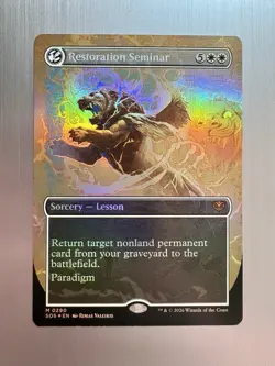Restoration Seminar - 290 - MTG: Secrets of Strixhaven - Borderless - FOIL - Image 1