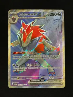 Pokemon N's Zoroark ex 175/159 Sv09: Journey Together Holo (NM) - Image 1