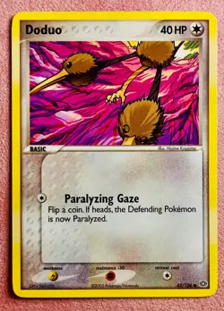 Doduo 45/106 Non Holo | EX Emerald | 2005 Vintage Pokemon TCG Card | LP - Image 1