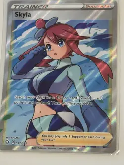 Pokemon TCG Skyla Breakpoint Trainer Full Art Ultra Rare Holo - Image 1