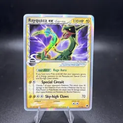 2006 Pokemon Vintage EX Dragon Frontiers Rayquaza Holo #97/101 Near Mint NM+ -j - Image 1