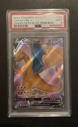 POKEMON TCG CHARIZARD V SWSH050 SWORD AND SHIELD PROMO PSA 9!! - Image 1