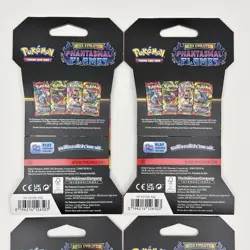 Pokemon TCG Mega Evolution Phantasmal Flames 4x Sleeved Booster Pack Art Set NEW - Image 5