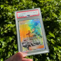 2019 POKEMON SUN & MOON TEAM UP #178 FULL ART/MORGAN PSA 10 - Image 2