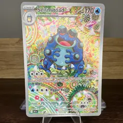 The Pokemon Company Seismitoad 105/086 Sv: Black Bolt Illustration Rare Holo 17… - Image 1