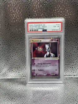 Pokemon Mewtwo 101/109 EX Holo Ruby & Sapphire PSA 6 N 241 - Image 1
