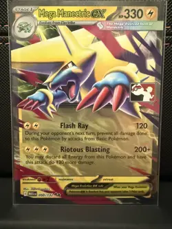 Mega Manectric Ex Pokemon Prize Pack Series 8 Play Stamp - Image 1