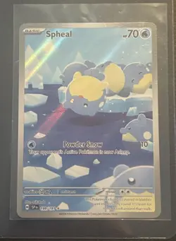Pokemon Spheal 199/191 Sv08: Surging Sparks Illustration Rare Holo 70 HP - Image 1