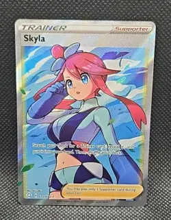 Skyla 072/072 Pokemon Shining Fates Ultra Rare Full Art Holo English - Image 1