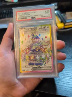 2024 POKEMON SVP EN-SV BLACK STAR PROMO #165 TERAPAGOS EX PSA 9 - Image 1