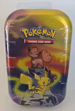 Pokemon TCG: Kanto Power Pikachu And Vulpix Mini Tin, New/Sealed - Image 1