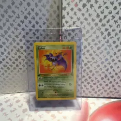 Pokemon Zubat 57/62 Fossil 1st Edition Common Regular 40 HP Basic English - Image 1