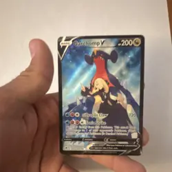 Pokemon Garchomp V Holo TG23/TG30 Swsh10 Astral Radiance Trainer 200 HP - Image 3