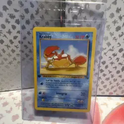 Pokemon Krabby 51/62 Fossil 1st Edition Common Regular 50 HP Basic English - Image 1