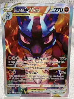 Lucario VSTAR SWSH291 SWSH: Sword & Shield Crown Zenith Promo NM Pokemon 2023 - Image 1