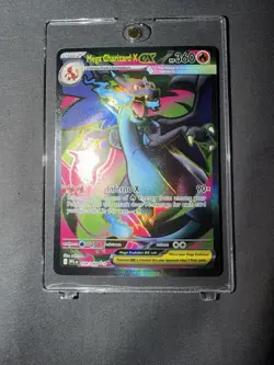 Mega Charizard X ex Full Art Ultra Rare 109/094 Pokemon Phantasmal Flames - Image 1