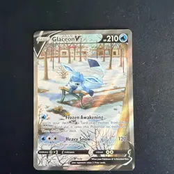 Pokemon TCG Glaceon V 175/203 Evolving Skies Alt Art 2021 - Image 1