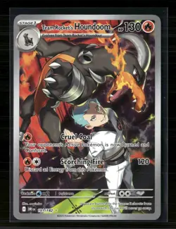 Pokemon 2025 Destined Rivals Team Rocket's Houndoom #191/182 - Image 1
