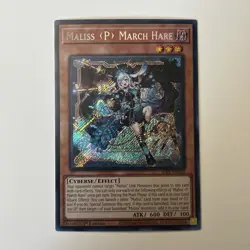 Maliss P March Hare ALIN-EN023 Secret Rare Yu-Gi-Oh Alliance Insight 1st Ed NM - Image 1