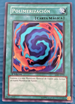 Yu-gi-Oh Polimerizacion LDD-S059 Super Rare 1st Ed LP Spanish - Image 1