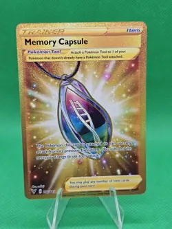 Pokemon Memory Capsule 202/185 Vivid Voltage Gold Secret Rare Full Art Holo - Image 1