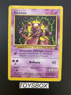 Carte Pokemon Mewtwo Promo 14 / Bloc Wizard Promo / Bon Etat FR - Image 2