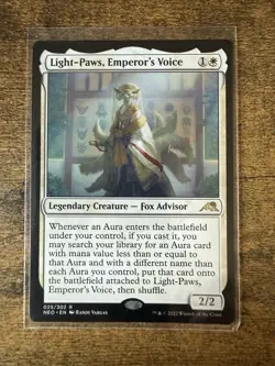 Light-Paws, Emperor's Voice Kamigawa: Neon Dynasty Regular- NM - Image 1