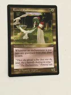 MTG Magic the Gathering English Visions Femeref Enchantress NM Pack fresh - Image 1