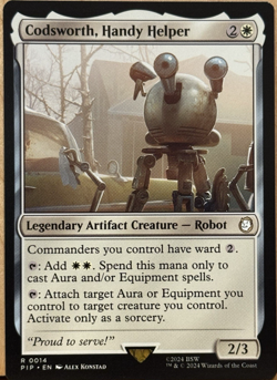LIMITED EDITION Fallout PIP MtG Codsworth, Handy Helper Unplayed NM - Image 1