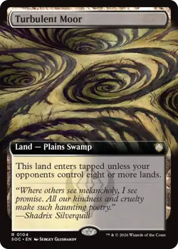 Turbulent Moor (Extended Art) (R) #104 Commander: Secrets of Strixhaven MTG NM - Image 1