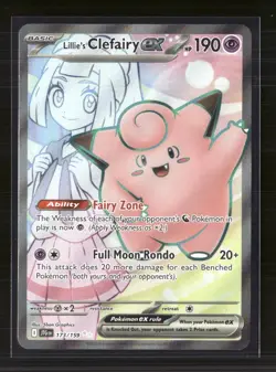 Pokemon 2025 Scarlet & Violet Journey Together Lillie's Clefairy EX #173/159 - Image 1