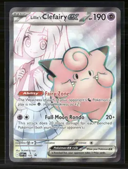 Pokemon 2025 Scarlet & Violet Promo Lillie's Clefairy EX #SVP EN 195 - Image 1