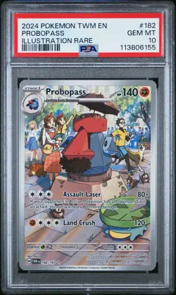 Probopass 182/167 Twilight Masquerade Illustration Rare PSA 10 Pokemon Card - Image 1