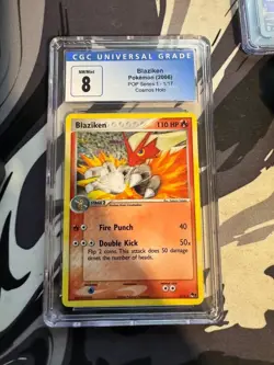 Pokemon Card CGS 8 BLAZIKEN Cosmos Holo 1/17 Pop Series 1 NM-MT 2006 - Image 1